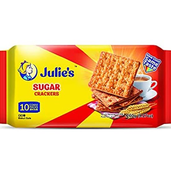 Julie's 甜薄脆蘇打餅乾(10入)260g Julie's Sugar Crackers (10p)260g