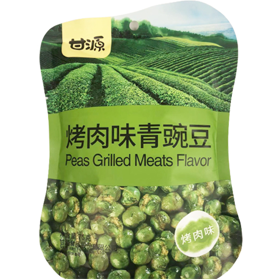 甘源 烤肉味青豌豆75g Ganyuan Grilled Peas Meat 75g