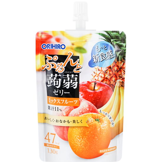 Orihiro 綜合水果味蒟蒻果凍(吸)130g Orihiro Konjac Jelly Drink Mixed Fruits 130g