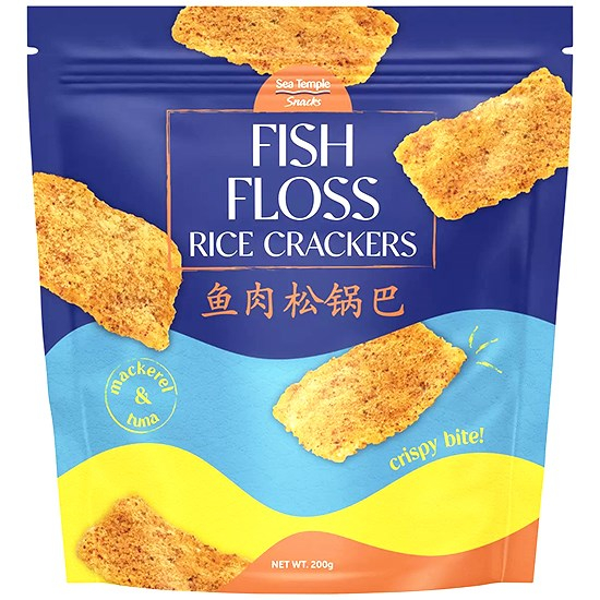 Sea Temple 魚肉鬆鍋巴200g Sea Temple Fish Floss Rice Crackers 200g