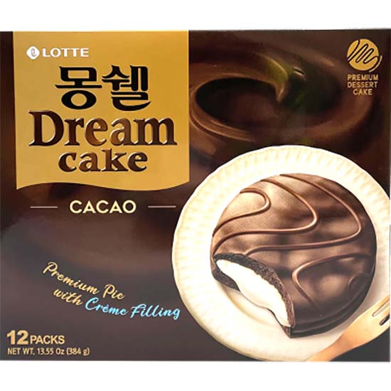 Lotte 奶油夾心巧克力派(12入)384g Lotte Cacao Chocolate Pies With Creme (12p) 384g