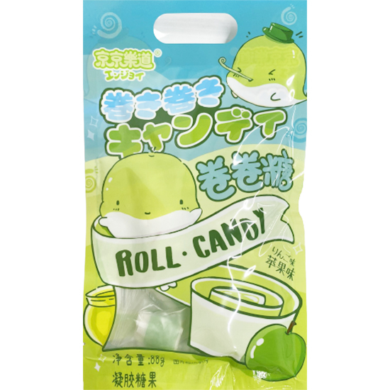 【賞味期22.05.2024】京京樂道 蘋果味卷卷糖88g 【Best Before 22.05.2024】JJLD Roll Candy Apple 88g