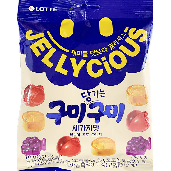 Lotte 綜合水果味軟糖70g